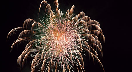 Ein Feuerwerk in Wasseralfingen im Ostalbkreis - Firma Werkmann