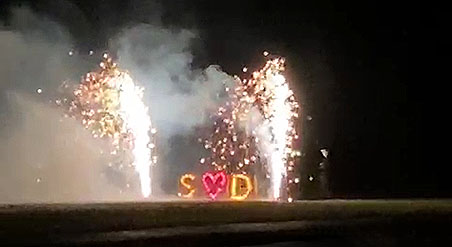 Lichtbilder-Feuerwerk in Aalen im Ostalbkreis - Firma Werkmann